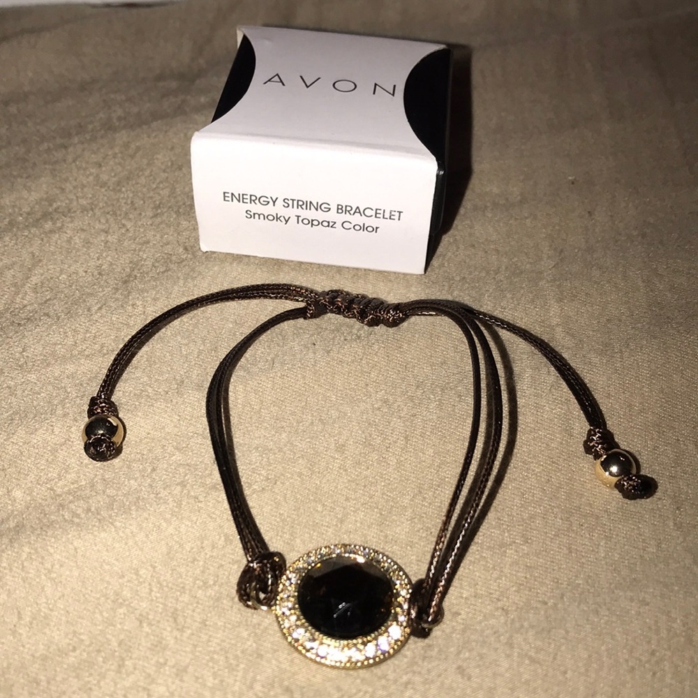 Avon energy string smoky topaz bracelet